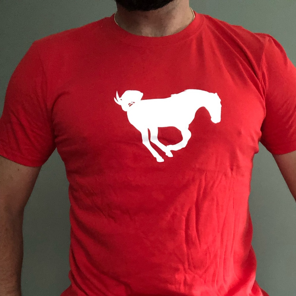 BRAND NEW Men’s Nu Amsterdam T-Shirt Bronco, horse, screen printed